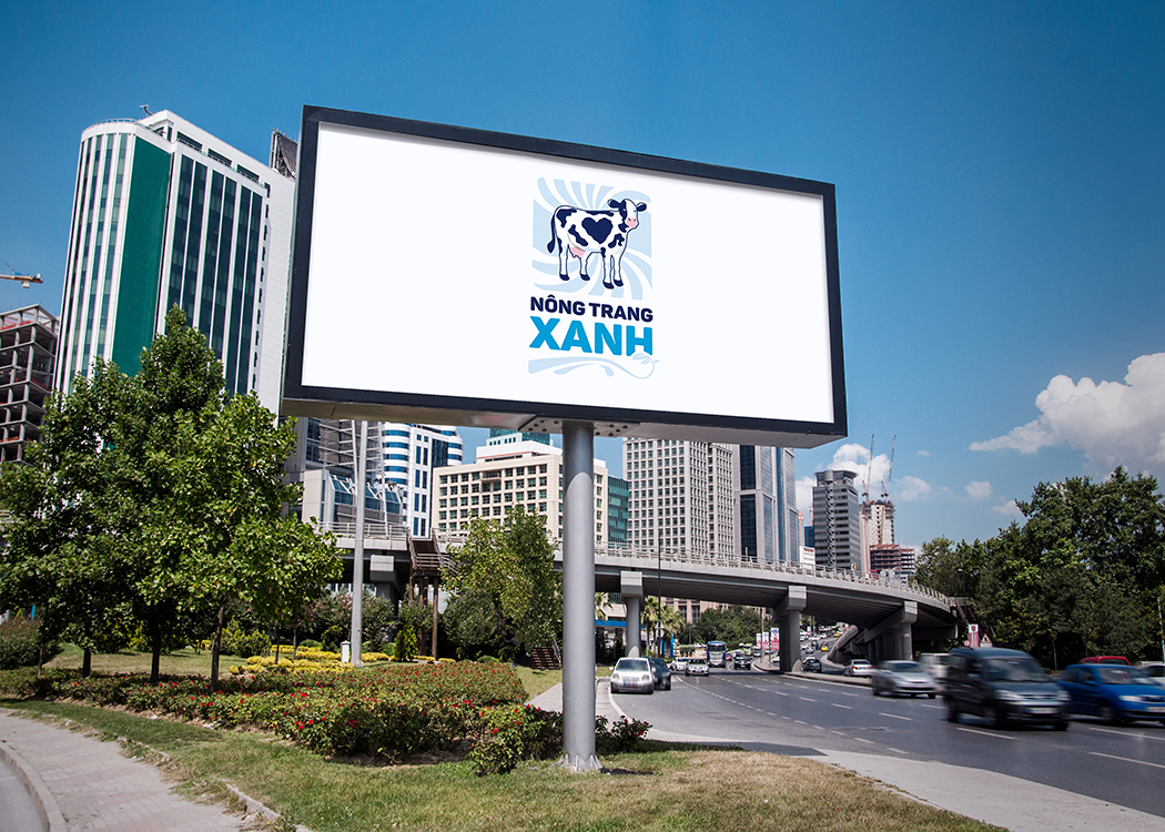 NÔNG TRANG XANH - Thiết kế logo thương hiệu sữa tươi Nông Trang Xanh